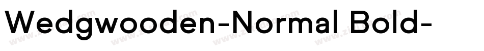 Wedgwooden-Normal Bold字体转换